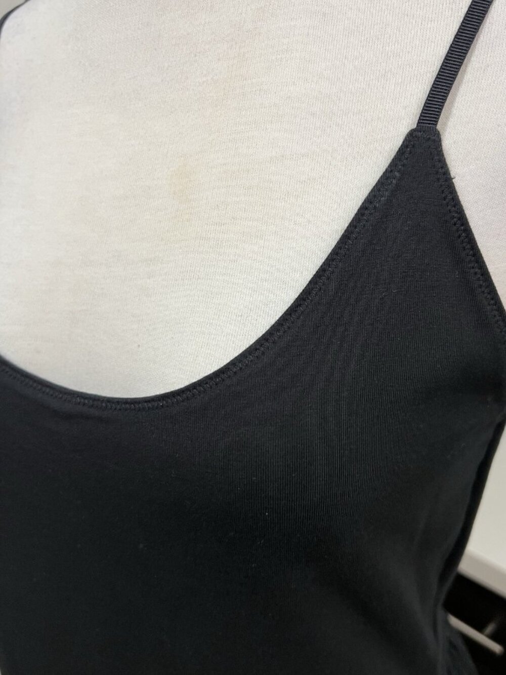 Aerie At The Barre Midi Dress Spaghetti Straps Size M Medium Black - Picture 7 of 7